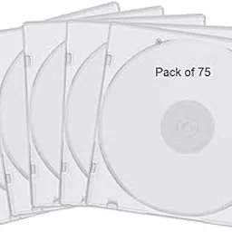 Plastic Cases Single Clear CD DVD Case for Standard Size for Protection Professional Jewel Case (Pack of 75)-picture-32