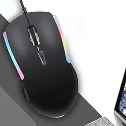 ENTWINO Gamer-Gaming Mouse Wired for Computer BraidedRight Handed Optical Gaming Mouse (USB 2.0, Black)-picture-44