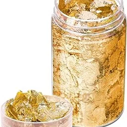 Foil Flakes Imitation Metallic Leaf (Gold Color,10 Grams)-image-55