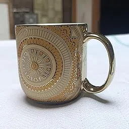 Tea Cup Pack of 6, Tea Cups Set Pack of 6 Gold Plated Cup Set for Tea, Elegant Design-picture-14