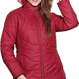 STUFFLIN Women's Quilted Jacket | Full Sleeve Solid Puffer Jacket | Winter Wear Jacket | Hooded Jacket-picture-39