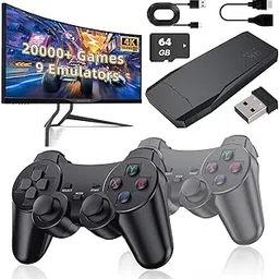 Viart Creation 2025 New TV Gaming System | Plug & Play Video Game 4K Ultra HD Game Stick with 20,000+ Built-in Games, 9 Emulators & Wireless 2 Controllers for Kids (5 Years to 16 Years)-picture-47