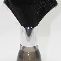 New Crystel Hair Duster | Neck Duster | Face Dusting Brush | Cleaning Soft Brush for sweeping Broken Hairs after cutting for Professional Hair dressing Stylist Barbers Salon (Black)-image-94