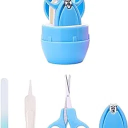 Premium Manicure Grooming Kit for New Born Kids | 4 in 1 Set of Hair, Nail, Ear Grooming Tools | Healthcare Accessories to Keep Infants & Toddlers Clean | Perfect Baby Shower Gift-picture-21