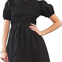 sassafras Women Poplin Smocked GatheDress-picture-13