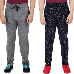 feel track Men's Regular Fit Printed Track Pants (Pack of 2) (GG_Pant_P3_Gray_P4_Navy-S)-picture-37
