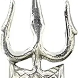 azita 925 Sterling Silver God shivji Trishul with Damru Pendant for Men and Women without chain with Certificate of Authenticity and 925 Stamp-picture-21