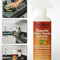 3-in-1 Cleaning Combo | Kitchen Cleaner 1L + Dish Wash Gel 1L + Air Freshener Lavender 250ml | Powerful Home Cleaning Pack | Removes Grease, Fights Odor & Freshens Home-image-11