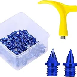 CALANDIS 50Pcs Track Shoe Spikes Portable with 0 for Competition Sports Training Blue | Track & Field-picture-46