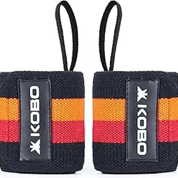 Kobo Camouflage Grey Wrist Wraps with Thumb Loop - Professional Wrist Support Braces for Men & Women - Weight Lifting Cross Fitnesspowerliftingstrength Training-image-21