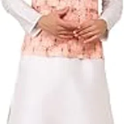 sadree Men's Silk Blend Knee Length Kurta Chudidar Pyjama with Floral Print Nehru Jacket Set-picture-13