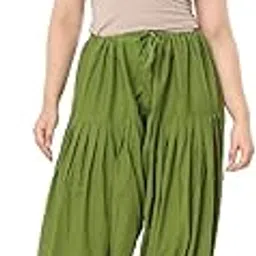 endfashion Woman's Plain Loose Fit Patiala Salwar - Cotton Patiala Pants - Free Size (Multicolour)-picture-45