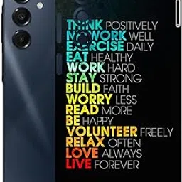 AtOdds Mobile Skin Sticker Wrap | Compatible for Samsung A16 (5G) | Scratchproof Matte Finish | Full Coverage for All Sides & Camera Protection (ThinkPositive)-picture-12