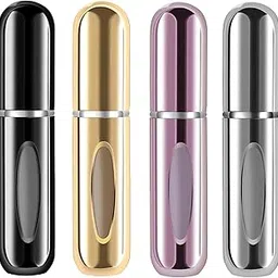 sahanpriy 4 PCS Refillable Perfume Atomizer Bottle, Portable Travel Mini Spray Bottles, Cologne Dispenser Perfume Bottles, Portable Empty Spray Bottle for Travel Multicolor-picture-40