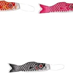 LICHTS 3Pieces Japanese Windsock Carp Flag Koi Nobori Sailfish Red Pink Black 100cm|Home & Garden | Yard, Garden & Outdoor Living | Garden Décor| Windmills & Wind Spinners-image-53