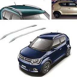 Auto Pearl O.E. Type Roof Rail Compatible with Ignis (Set of 2)|Silver-picture-19