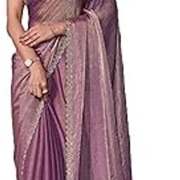 shyamlata Women's Fandy Silk Saree with Heavy Siroski Work, Embroidered Border & Matching Blouse Piece – Party, Wedding & Festive-picture-15