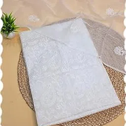 sunehridoria Women's Kota Doria Suit With Designer Embroidery Cotton Blend Fabric 2.5 Meter Top And 2.5 Meter Dupatta Only No Bottom-picture-30