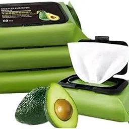 KitchenKraft Avocado Makeup Remover Wipes – Gentle Cleansing Wipes for Face & Eyes, Removes Waterproof Makeup, Hydrating & Nourishing with Natural Avocado Extract, Travel-Friendly (Pack of 1[Quantity-60 PCS ])-image-42