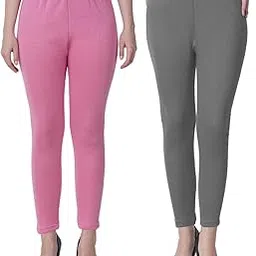 yezi Combo Pack of 2 Winter Wear Woolen Leggings for Women/Ladies-picture-27