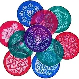 Avanti Creations Rangoli Stencils For Floor Rangoli Decoration Diwali Decoration 4 Inches Round (Pack Of 10 Stencils)-picture-25