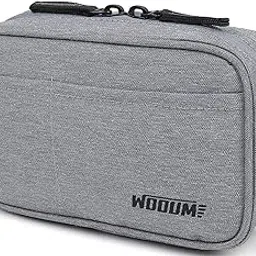 Wooum Large Capacity Zipper Polyester Pencil Pouch Case for School Office College, Big Capacity 4 Compartments Pencil Bag Holder Adults Teen Boys Girls, Travel Cosmetics Storage (Light Grey)-picture-23