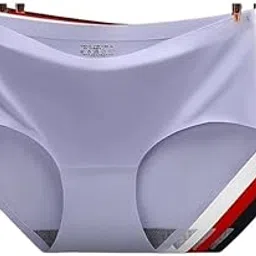LOURYN KOULYN® Women's Seamless Hipster Ice Silk Panty,Pack of 4 Multicolor (Sizes S to XXL)-picture-16