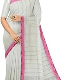 apco Handloom (A Andhra Pradesh Govt Emporium)- Women's Traditional Pure Handloom |Crochet Lace Border Saree (Without Blouse)|Lace0038-picture-46