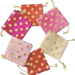 Generic Women Multicolour Potli (Pack of 6) image 1