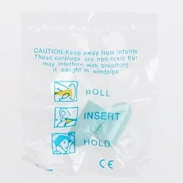 Evalue 20 Pairs Soft Foam Ear Plugs Tapered Travel Sleep Noise Prevention Blue-picture-45