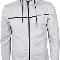 Li-Ning Trendy Hoodies for Men,Grey Milange-image-90