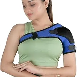 Wonder Care Rotator cuff brace for shoulder pain relief Neoprene Shoulder support brace for men and women for dislocated, frozen, mouse shoulder, rotator cuff pain relief wrap (Universal : 30"-41")-image-12