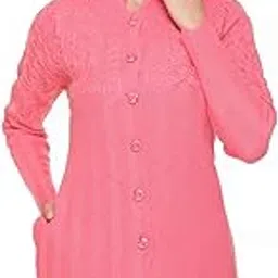 ewools Women's Wool Round Neck Cardigan image 1