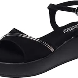 monrow Fancy and Stylish Trendy and Lightweight Casual Regularwear Vegan Wedges For Women and Girls-picture-14