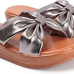 Women Wedges | Open Toe Slip-On Heels with Comfortable Sole | Stylish Footwear for Office, Travel, or Casual Wear-image-0