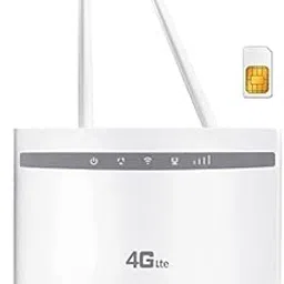 4G Router 3-in 1 High Range Sim Router WiFi Router/Repeater Coverts 3g//4g Data into High Speed Wi-Fi Signal, Any Network Plug and Play, 300mbps. image 1