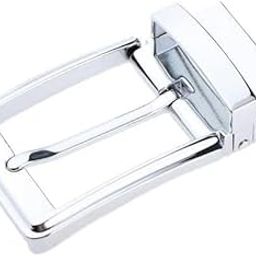 merishopp 2pcs Men Belt Buckle Single Prong Rectangular Pin Buckle Reversible Silver|Clothing Shoes & Accessories | Mens Accessories | Belt Buckles|2 Pieces Belt Buckle-picture-12