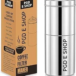 PGD Traditional Stainless Steel South Indian Filter Coffee Maker, 100ml Small, Size 0 (Small, Size 0) 2-4 Cup Mug Decoction Dripper for Home & Kitchen (Coffee Filter Size 0)-picture-28