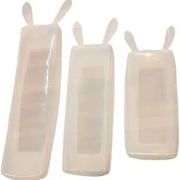 Squeeze Bottles with Bunny Ear Cap, 3-Piece Set, Clear Plastic-picture-46