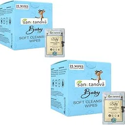 SANCTANOVA Individually Wrapped Baby Wet Wipes –Single-Use Sachets | 99% Pure Water | Aloe Vera & Chamomile Extract | Alcohol-Free | Soft & Gentle Wet Wipes for Baby (Pack of 2)-picture-21