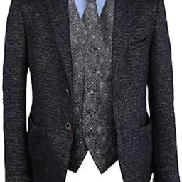 epoint Men's Fashion Multi Style Paisley Vest Microfiber Mens Tuxedo Vest Neck Tie Set-picture-23