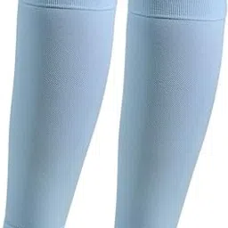 Calf Compression Sleeves Elastic Compression Socks for Soccer Blue|Clothing Shoes & Accessories | Mens Clothing | Socks-image-0