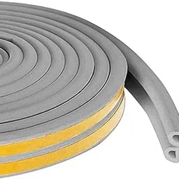 Sealing Tape for Doors Windows, 10 m Door Seal, Self-Adhesive Window Seal, Anti-Collision Sealing Strips, Rubber Foam Seal Strips, Sound Insulation, Grey-picture-33