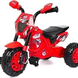 Kids Ride-On Dirt Bike with Pedals & Sturdy Wheels – Battery-Free GT Tricycle for Kids | Musical Horn & Lights | Comfortable Seats| Ages 2-6 | (GT Tricycle, Red)-picture-17