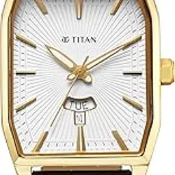 titan Regalia Opulent White Dial Analog with Day and Date Leather Strap Watch for Men-NS1876YL02/NT1876YL02-picture-10