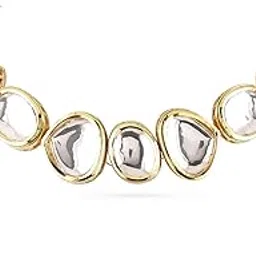 22K Gold-Plated White Kundan Studded Handcrafted Choker Necklace Set for Women – for Weddings & Ethnic Styling-image-50