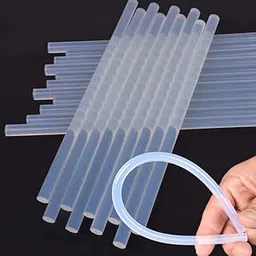 Attachh 7MM Hot Melt Glue Sticks for 20watt Mini Glue Gun for Fine Craft Work - 20pcs Transparent Glue Sticks image 1