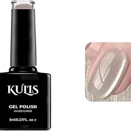Kulis Professional Magnetic Cat-Eye UV Gel Nail Polish | Glass Bead Cateye Polish | Magnetic Effect Gel | Long-Lasting & Chip-Resistant | UV/LED Cured | Glass Gel No.01 (Glass Bead #03)-image-15