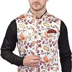 printcultr: merchandise yourself PRINT CULTR Men's Printed Cotton Sleeveless Nehru/Modi jacket/Sadri/Waistcoat/Bundi Jacket/Jacket - For Festive/Wedding/Party | (PCN23)-picture-34