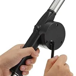 Home Cooking Portable Manual BBQ Air Blower Fan Hand Crank Cooking Barbecue Tool for Outdoor Camping Picnic Charcoal Grill Campfire Fireplace (Pack of 1).-picture-32